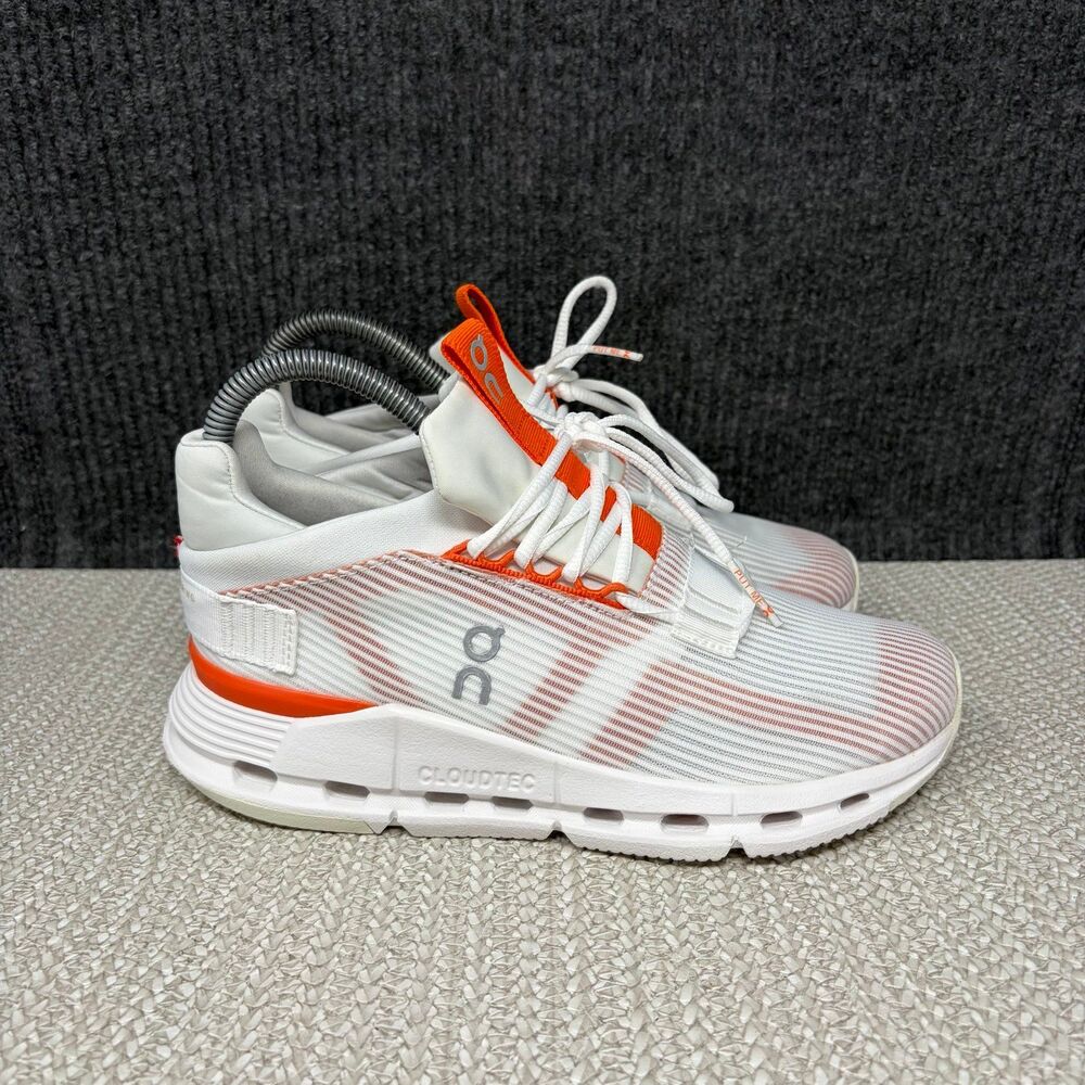 On Cloud Cloudnova Void Undyed White Flame Running Shoes Women’s Size 6